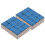 Pro-Level 24pcs Blue NoSlip Cue Chalk High Adhesion Low Mess 8