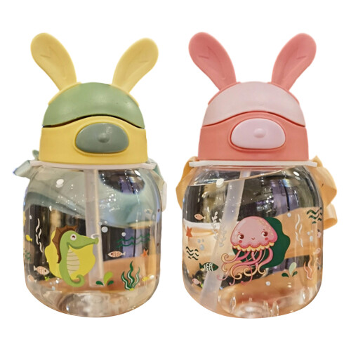 Bpas Frees Childrens Rabbit Figure Design Drinking Bottle-Green 1