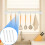 4 Pieces Modifiable Shower Curtain Posts No Devices Required 2
