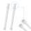 4 Pieces Modifiable Shower Curtain Posts No Devices Required 7
