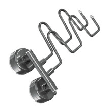 Foldable Suction Cup Shoe Rack Wall Mounted Space Saving-Gray