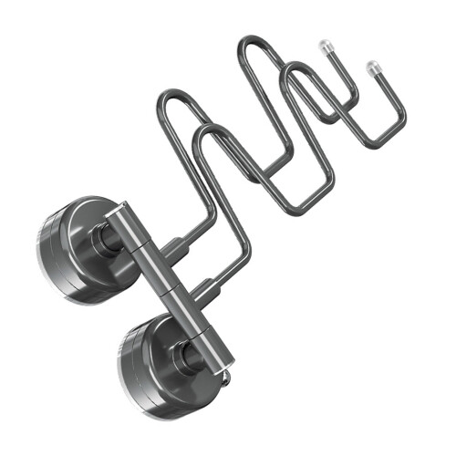 Foldable Suction Cup Shoe Rack Wall Mounted Space Saving-Gray