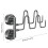 Foldable Suction Cup Shoe Rack Wall Mounted Space Saving-Gray 4