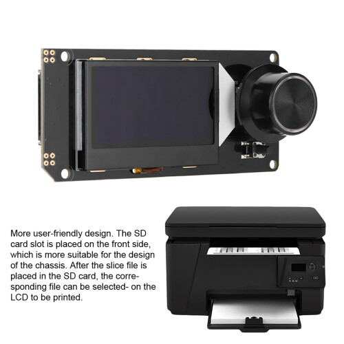 Mini 12864 LCD-Display für 3D-Drucker mit SD-Kartenleser & Encoder (Schwarz) 2