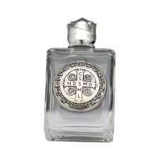 Bouteilles cosmétiques en plastique de 15ml,-Carré argent B