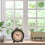 Horloge de bureau rétro classique avec-Fleur de style romain B 3