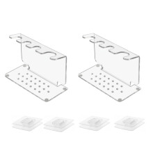 2 Pack Unambiguous Cutlery Storage Stands Durable Acrylic