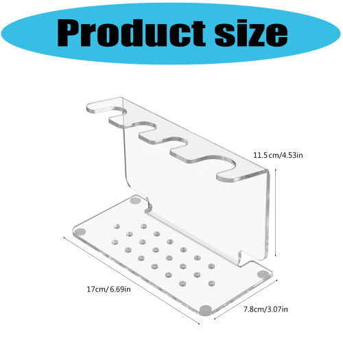 2 Pack Unambiguous Cutlery Storage Stands Durable Acrylic 2