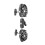 Aluminium Dubbele Kop Camera Mount Klem Camera Microfoons 1