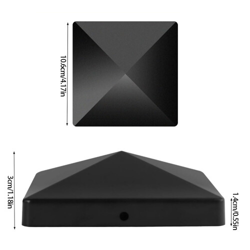 Heavy Type Waterproofed Deck Post Caps Universal Plastic Fence 2