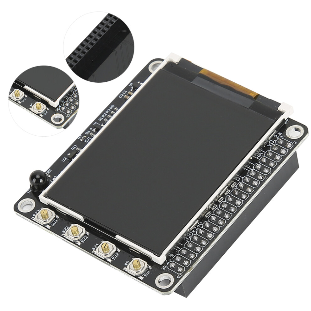 2.4" Tft Lcd Screen For Raspberry Pi 4B/3B/2B, 320X240, 6 Buttons 5021361041292