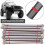 8PCS Metal Pull Rod Kit for SCX10 1/10 Crawler, Titanium Color 7