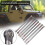 8PCS Metal Pull Rod Kit for SCX10 1/10 Crawler, Titanium Color 4