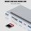 Multi-Function Type-C Docking Station 12-in-1 Dual HDMI VGA USB Ethernet Power 11