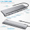 Multi-Function Type-C Docking Station 12-in-1 Dual HDMI VGA USB Ethernet Power 7