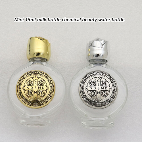 Compact 15ml duidelijk plastic flessen-Vierkant zilver A 2