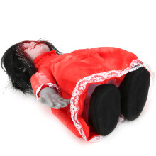 Haunted Walking Doll with Black Hair for Spooky Halloween Decor 2023