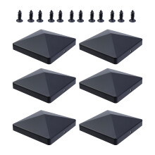 Outdoor hekpaalafdekking Zwart plastic Duurzaamheid