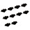 Multiple Purpose Halloween Felt Utensil Covers Ideal For-bat 1