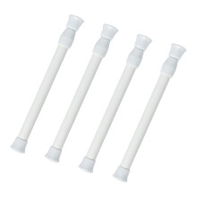 Pack of 4 Modifiable Tension Rods for Shower Curtains and Window