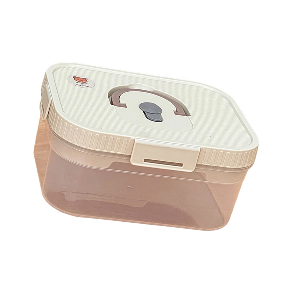 Easy Open Locks Medicine Storage Organizers Portable Double-L