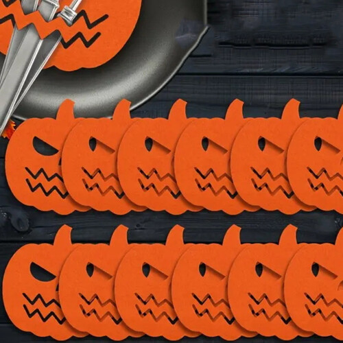 Multiple Purpose Halloween Felt Utensil Covers Ideal For-bat 2