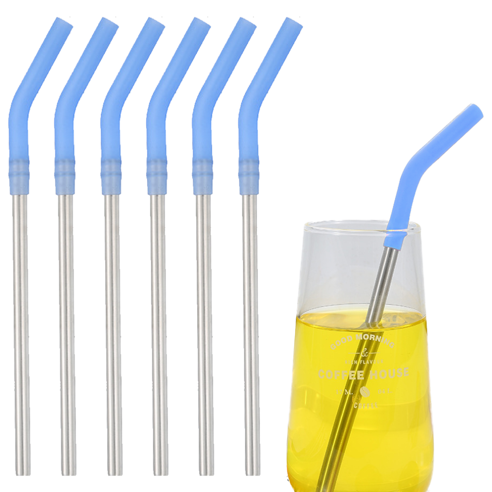 Reusable Straws, Set Of 6, Stainless Steel Straws For Everyday Use, Toxin Free With Smooth Edge And Non-Slip Design, Ideal For Parties And Everyday Dr-image-OPC-PMYRFQ5-NEW