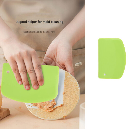 Cream Scraperboard Diy Pastry Cutter Gummy Dough-White 2
