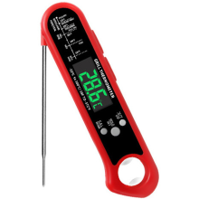 Digitales Sofortanzeige-Thermometer für Grill und Küche, großer Messbereich, ergonomischer Griff, hintergrundbeleuchtete, klappbare Sonde