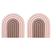 Antislip siliconen onderzetter, hittebestendig, flexibel en gemakkelijk schoon te maken, voor hete potten en pannen, uniek gestreept patroon,