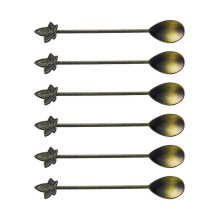 6Pcs Retro encouraged Stirring Utensils Strong-Green and patina