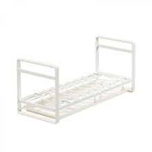 Chic Kitchen Sink Organizer, Space-saving Sink Caddy With Removable Tray And Detachable Drain Pan, Suitable For White Iron Metal Surfaces