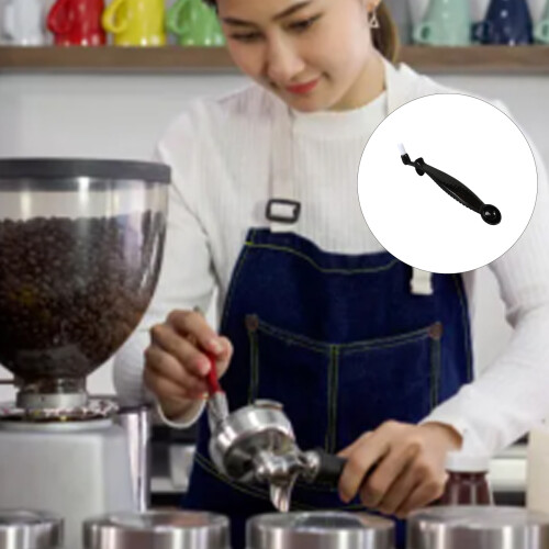 Comfortable Ergonomic Maintenance Brush For Coffee Grinders-Red 1