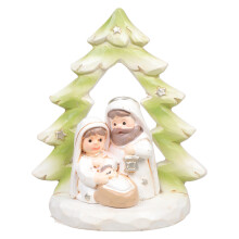 Religious Holiday Rosin Nativity Statue Childproof Christmas