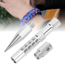 Portable Aluminum Stitching Needle for Paracord Bracelets Silver Finish
