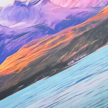 Colorful Sky PVC Aquarium Background Poster 91x50CM for Fish Tanks
