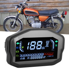 Motorrad-LCD-Tachometer und Kraftstoffanzeige, 0–14.000 U/min, 165x93x45 mm