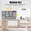36 Compartments Literature Organizer,Desktop File Holder,White 6