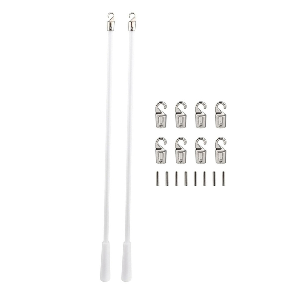 1Set Clear Blind Rods 43cm with Rotates Hooks for Home and-image-OPC-PMYRJNY-NEW