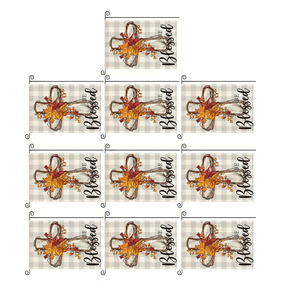 12x18 Inch Sized Holiday Burlap Crosses Pattern Garden Flag for-image-OPC-PMYRKND-NEW