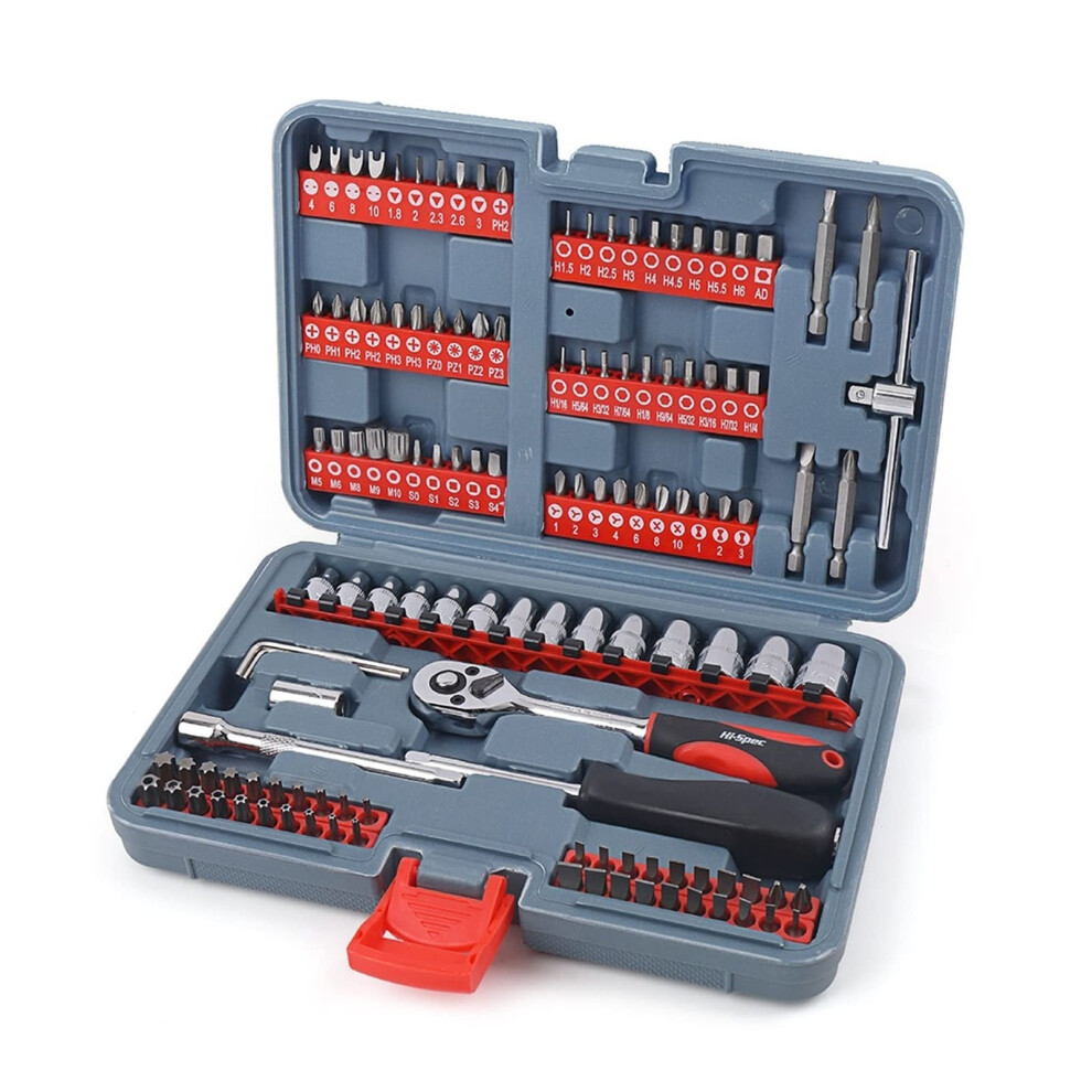 126 In 1 Ratchet Socket Set 1/4 Adjustable Wrench Crv Screwdriver Bit Household Hand Repair Tool Kit 9105992079162