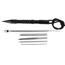 Aluminum DIY Parachute Cord Bracelets Knitting Kit 6pcs Black