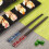 Μπαμπού Chopsticks, Επαναχρησιμοποιήσιμα, Ιαπωνικού Στυλ, Αντιολισθητικά, Φορητά, Για 3