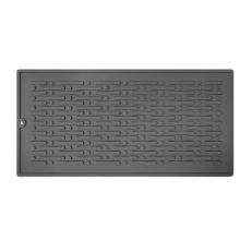 Flexibele rubberen afdruipmat, antislip gootsteenmat met hittebestendige bescherming voor het aanrecht, temperatuurbestendig voor multifunctioneel