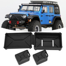 1/10 RC Truck Fuel Tank & Tool Box Set, Black, 83x50x30mm