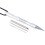 Aluminum Parachute Cord DIY Weaving Tool Kit, Silver 4pcs 12