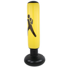 Aufblasbare Boxsäule für Erwachsene – 155 cm, Gelb, PVC-Fitness-Sattackenbeutel