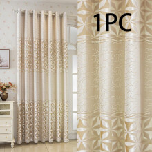 (Beige, 52in*95in【132cm*241cm】1 Panel) Geometric Pattern Curtain, 1 Panel Modern Simple Window Curtain, Home Decorative Curtain for Living Room,