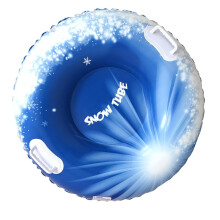 Thickened Snow Sled Inflatable Snow Tube Sled Winter Snow Sledding Toy Arctic blue