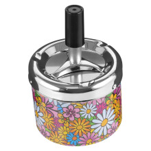Windproof Outdoor Ashtray Automatic Extinguishing Holder for Smokers Easy to Clean Retro Design for Home Travel Souvenirs Versatile Use